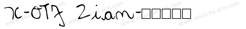 X-OTF Zian字体转换